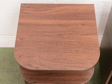 Load image into Gallery viewer, Single Two Tier Tambour Door End Table/Nightstand