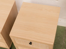 Load image into Gallery viewer, Oval Rattan Drawer Front Nightstand