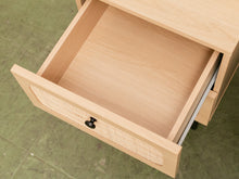 Load image into Gallery viewer, Oval Rattan Drawer Front Nightstand