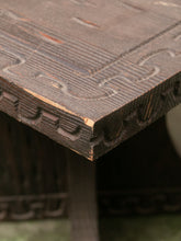 Load image into Gallery viewer, Vintage Square Hand Carved End Table