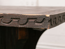 Load image into Gallery viewer, Vintage Square Hand Carved End Table