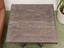 Load image into Gallery viewer, Vintage Square Hand Carved End Table