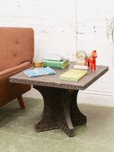 Load image into Gallery viewer, Vintage Square Hand Carved End Table