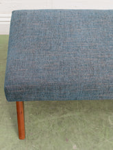 Load image into Gallery viewer, Navy Blue Scissor Bench