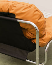 Load image into Gallery viewer, Chrome Tufted 70’s Style Chair