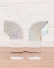 Load image into Gallery viewer, Pair of Lucite Half Arc Bookends