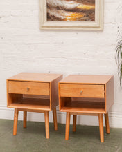 Load image into Gallery viewer, Pair of Modern Lightwood Nightstands