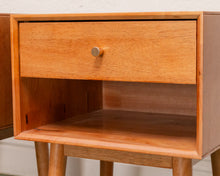 Load image into Gallery viewer, Pair of Modern Lightwood Nightstands