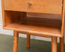 Load image into Gallery viewer, Pair of Modern Lightwood Nightstands