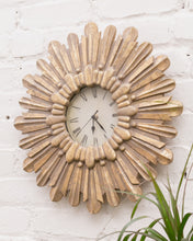 Load image into Gallery viewer, Gold SunBurst Clock
