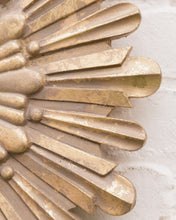 Load image into Gallery viewer, Gold SunBurst Clock