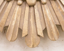 Load image into Gallery viewer, Gold SunBurst Clock