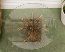 Load image into Gallery viewer, Brass Sheaf of Wheat Coffee/End Table