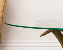 Load image into Gallery viewer, Brass Sheaf of Wheat Coffee/End Table