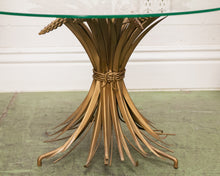 Load image into Gallery viewer, Brass Sheaf of Wheat Coffee/End Table