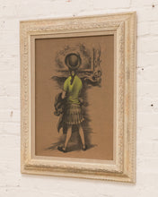 Load image into Gallery viewer, Girl at the Museum by American Artist Lawrence Beall Smith 1940s