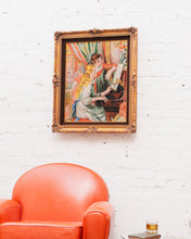 Load image into Gallery viewer, Vintage Needlepoint Picture Renoir Girls at the Piano