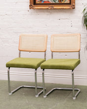 Load image into Gallery viewer, Olive Green Rattan Chair