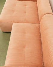 Load image into Gallery viewer, Caprese Sectional Sofa in Blush Corduroy