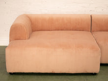 Load image into Gallery viewer, Caprese Sectional Sofa in Blush Corduroy