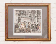 Load image into Gallery viewer, Antique Fair of Paris Hand Colored Engraving