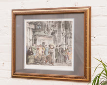 Load image into Gallery viewer, Antique Fair of Paris Hand Colored Engraving