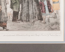 Load image into Gallery viewer, Antique Fair of Paris Hand Colored Engraving