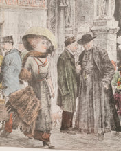 Load image into Gallery viewer, Antique Fair of Paris Hand Colored Engraving