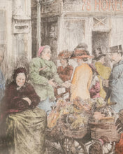 Load image into Gallery viewer, Antique Fair of Paris Hand Colored Engraving
