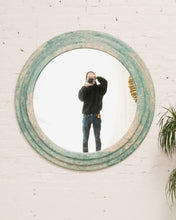 Load image into Gallery viewer, Faux Stone Post Modern Seafaom Green  Mirror