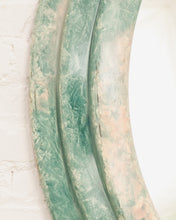 Load image into Gallery viewer, Faux Stone Post Modern Seafaom Green  Mirror