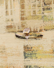 Load image into Gallery viewer, New York City Skyline with the Brooklyn Bridge Hudson River Mid Century Painting