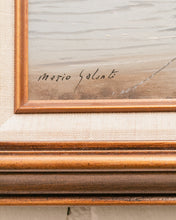 Load image into Gallery viewer, Oil Painting Coastal Scene with Fishing Boats