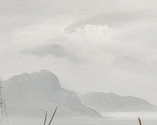 Load image into Gallery viewer, Oil Painting Coastal Scene with Fishing Boats