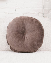 Load image into Gallery viewer, Round Pillow in Napa Brown