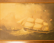 Load image into Gallery viewer, Samuel Walters The Independence No. 181 Anaglypta Painting Print Framed