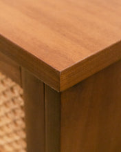 Load image into Gallery viewer, Rattan Front black base Nightstands