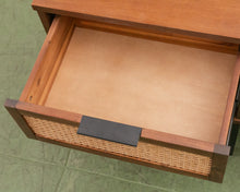 Load image into Gallery viewer, Rattan Front black base Nightstands