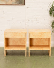 Load image into Gallery viewer, Faux Wood One Drawer Pair of Nightstands