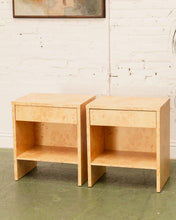 Load image into Gallery viewer, Faux Wood One Drawer Pair of Nightstands