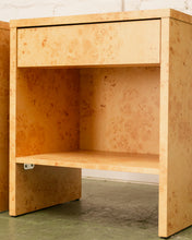Load image into Gallery viewer, Faux Wood One Drawer Pair of Nightstands
