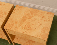 Load image into Gallery viewer, Faux Wood One Drawer Pair of Nightstands