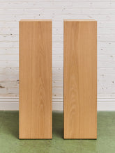 Load image into Gallery viewer, Light Oak Pedestal Tables/Plant Stand