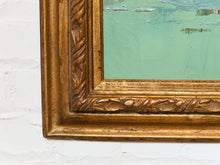 Load image into Gallery viewer, Signed Oil Painting of Ships Fine Art Framed