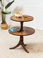 Load image into Gallery viewer, Two Tier Vintage Antique Drop-down Occasional Table