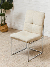 Load image into Gallery viewer, Set of Six Italian mid-century modern 1970s Chrome Dining Chairs