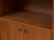 Load image into Gallery viewer, Danish Modern Teak Rattan Shelf