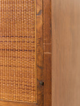 Load image into Gallery viewer, Danish Modern Teak Rattan Shelf