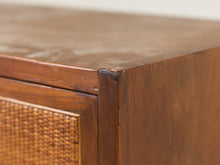 Load image into Gallery viewer, Danish Modern Teak Rattan Shelf