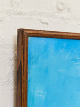 Load image into Gallery viewer, All Teal Blues Moody Evening, mid-century, Nautical Art